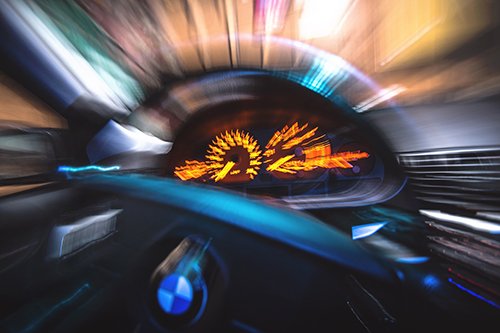 Long Exposure Car Wheel